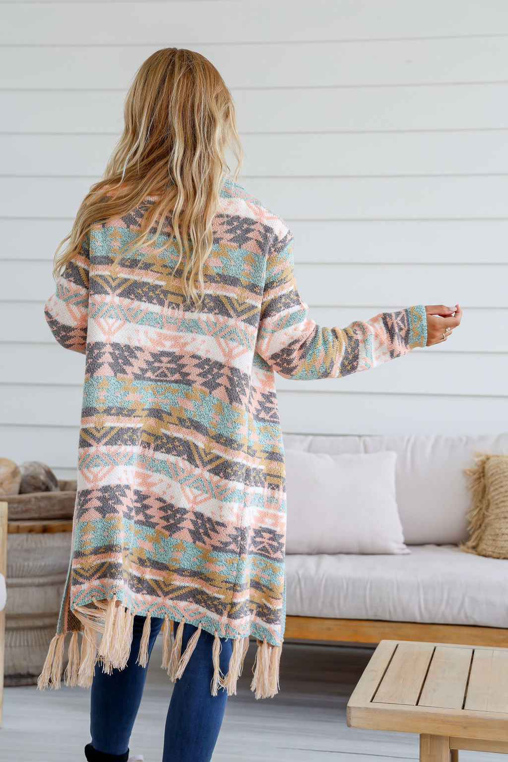 Clare Multicolour Knitted Cardie